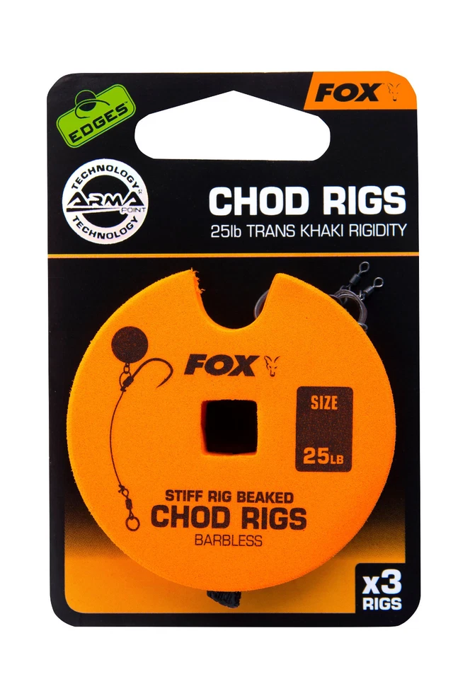 Fox Edges Chod Rig Barbless Standard Chodrig Chod Rigs Karpfenhaken Hooks - Bild 1 von 1