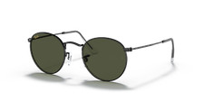 Gafas de sol Ray-Ban Round Metal Legend negras/G-15 verdes 53 mm RB3447 919931 53-21