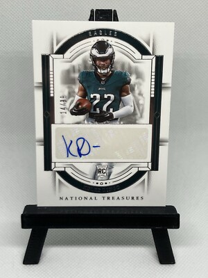 Kelee Ringo RC Eagles 14/99 Autograph 2023 Panini National Treasures Football