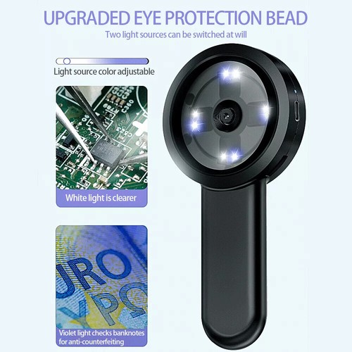 TOMLOV 100X Lupa Microscopio de Bolsillo Lupa de Vidrio Lupa para Joyeros Moneda - Imagen 11 de 17