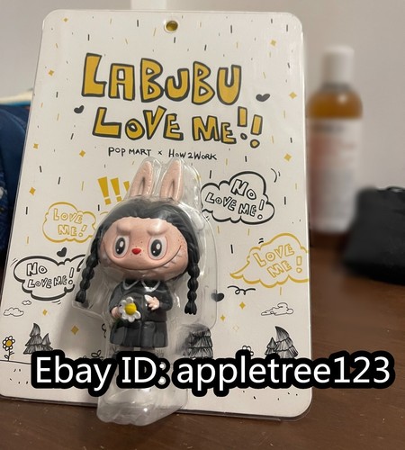 POP MART × How2work The Monster Labubu Love Me ABS PVC Figure Model H8CM(3.2in) - Picture 4 of 4
