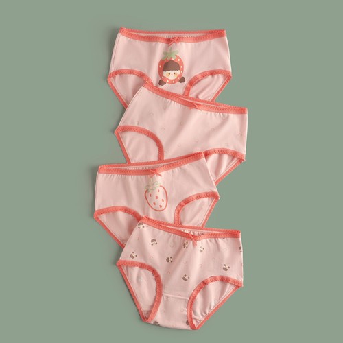 4-Pack Little Girls' Underwear Toddler Comfort Panties Baby Soft Cotton Briefs - Picture 16 of 50