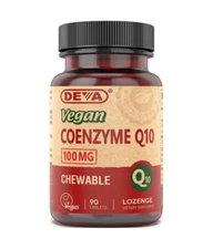 DEVA - Coenzyme Q10 100mg Vegan CoQ10 90 Tabs - EXP 10/2027
