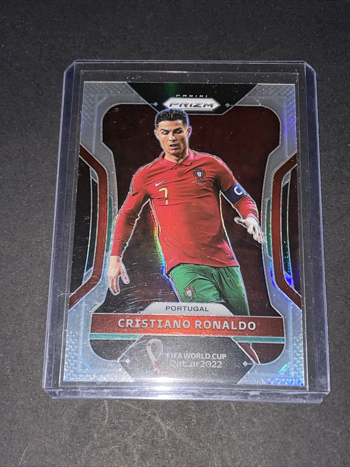 2022 Prizm Fifa World Cup Qatar Cristiano Ronaldo Silver Prizm #175 Portugal