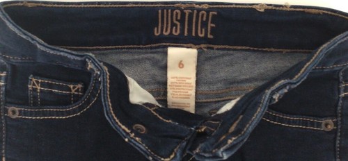 Girls Jeans Shorts 6 Justice - Picture 3 of 4