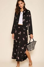 Rixo Indiya Satin Midi Skirt size UK 8/XS