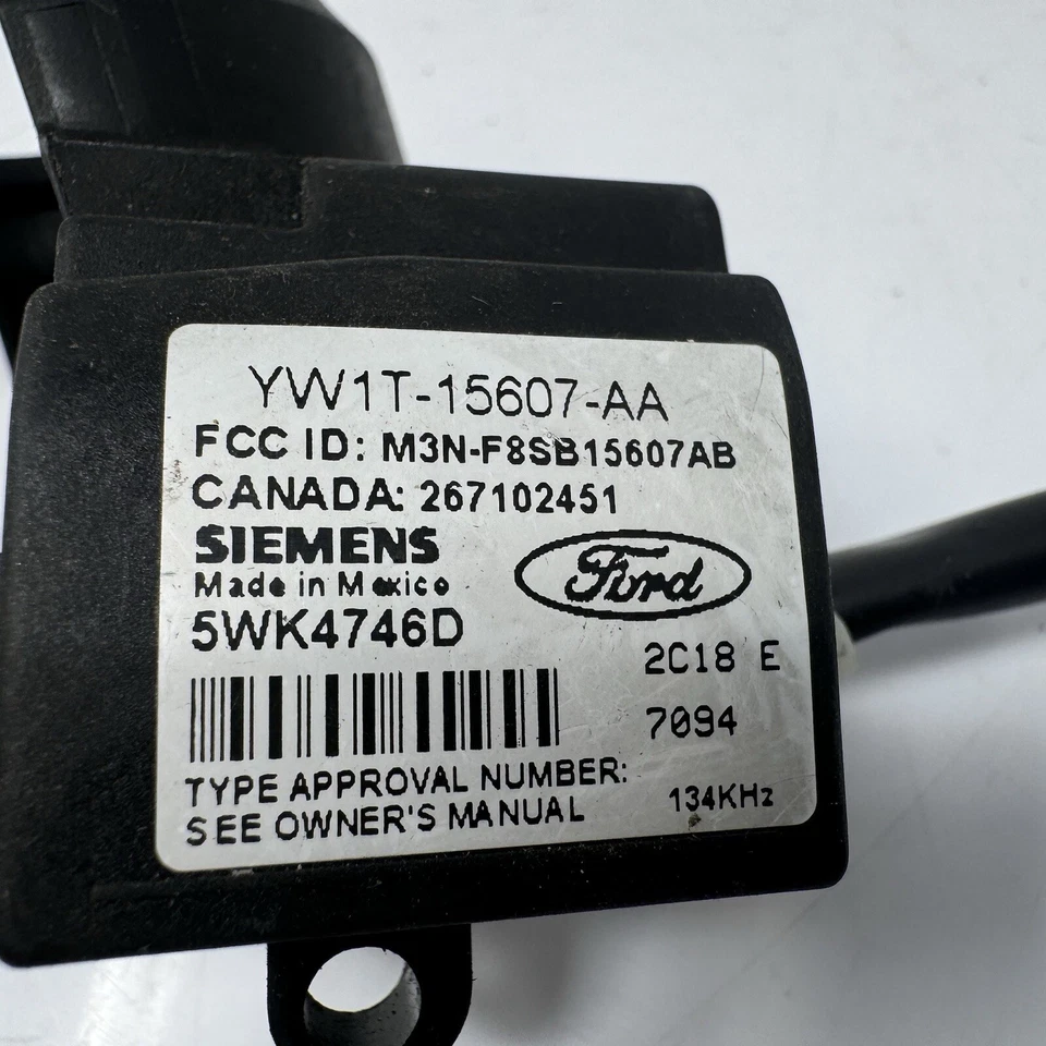 YW1T-15607-AA Ford Mustang Lincoln Mercury Anti-Theft Ignition Immobilizer PATS - Image 2 of 4