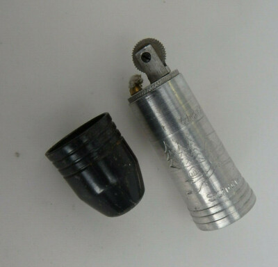 Wehrle Einhand-Feuerzeug Aluminium Schönwalde um/ab 1949 (56437)