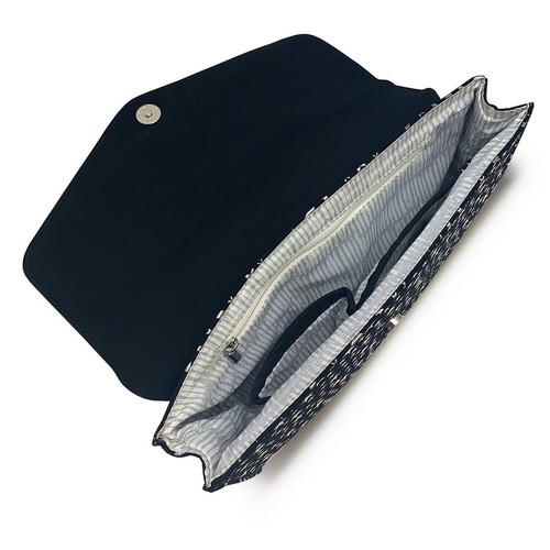 Violet Ray Starlight Star Printed Envelope Clutch NWT - Picture 9 of 10