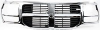 Grille For 2007-2008 Dodge Nitro Chrome Shell W/ Textured Black Insert Plastic on sale Grille For 2007-2008 Dodge Nitro Chrome Shell W/ Textured Black Insert Plastic on sale