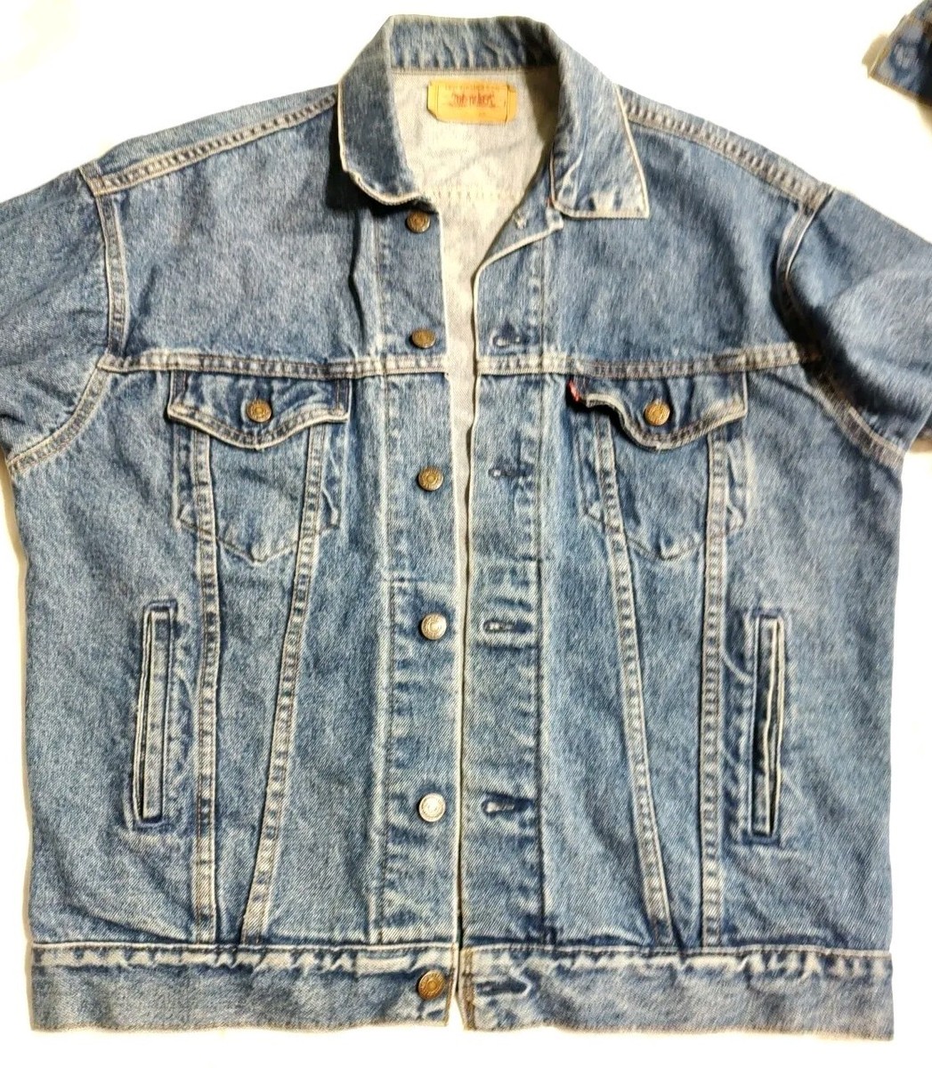 美品即決！LEVI'S® VINTAGE DENIM JACKETS Levi's Red Tab Label Denim Jean Jacket Throwback no side