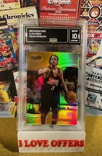 1998-99 BOWMAN’S BEST ALLEN IVERSON REFRACTOR #10 GMA GRADED 10 RARE #365/400