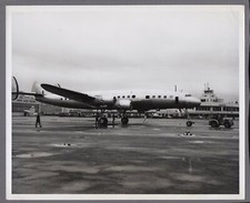 LOCKHEED SUPER CONSTELLATION LARGE VINTAGE ORIGINAL MANUFACTURERS PHOTO 2