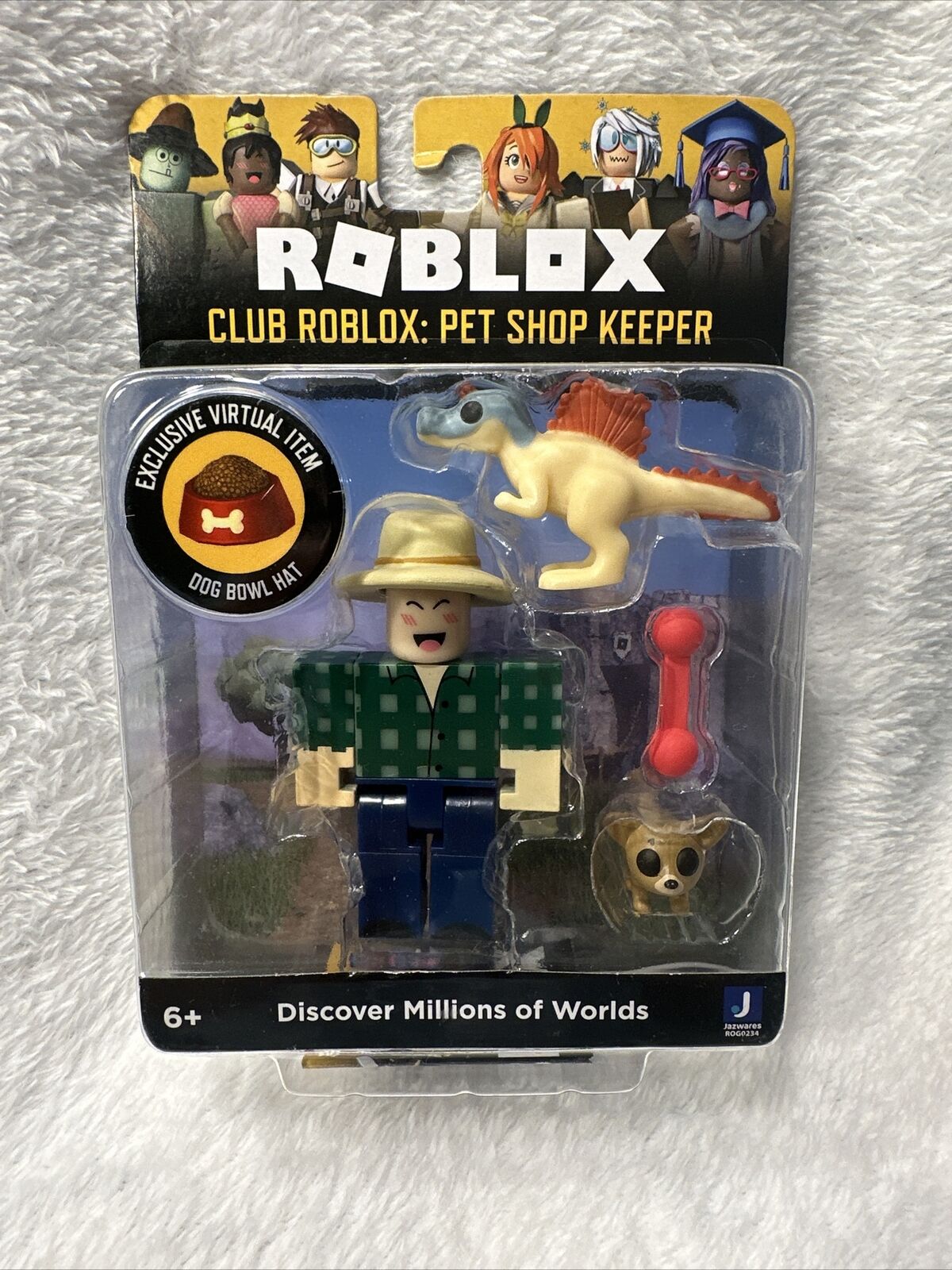 ROBLOX Club Roblox: PET SHOP KEEPER EXCLUSIVE  Virtual Item- DOG BOWL HAT BNIB .