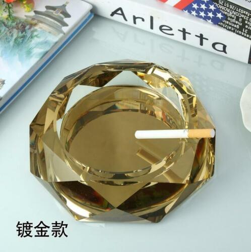 A+Personalised Logo Crystal Glass Smoking Cigar Ashtray Candle Holder Home Decor - Picture 1 of 13