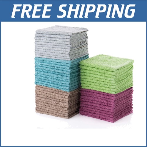 Luxurious Multi Color Cotton Washcloth Set - 400 Quick Drying Towels Available