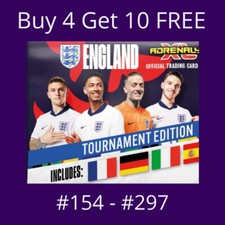 ENGLAND ADRENALYN XL - PANINI EURO 2024 TOURNAMENT EDITION CARDS - #154 - #297