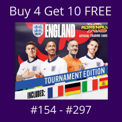 ENGLAND ADRENALYN XL - PANINI EURO 2024 TURNIER EDITION KARTEN - #154 - #297