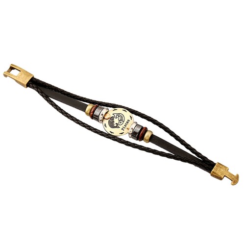 Männer 12 Zodiac Vintage Armband Mode Legierung Armband mit Sternbild - 第 3/11 張圖片