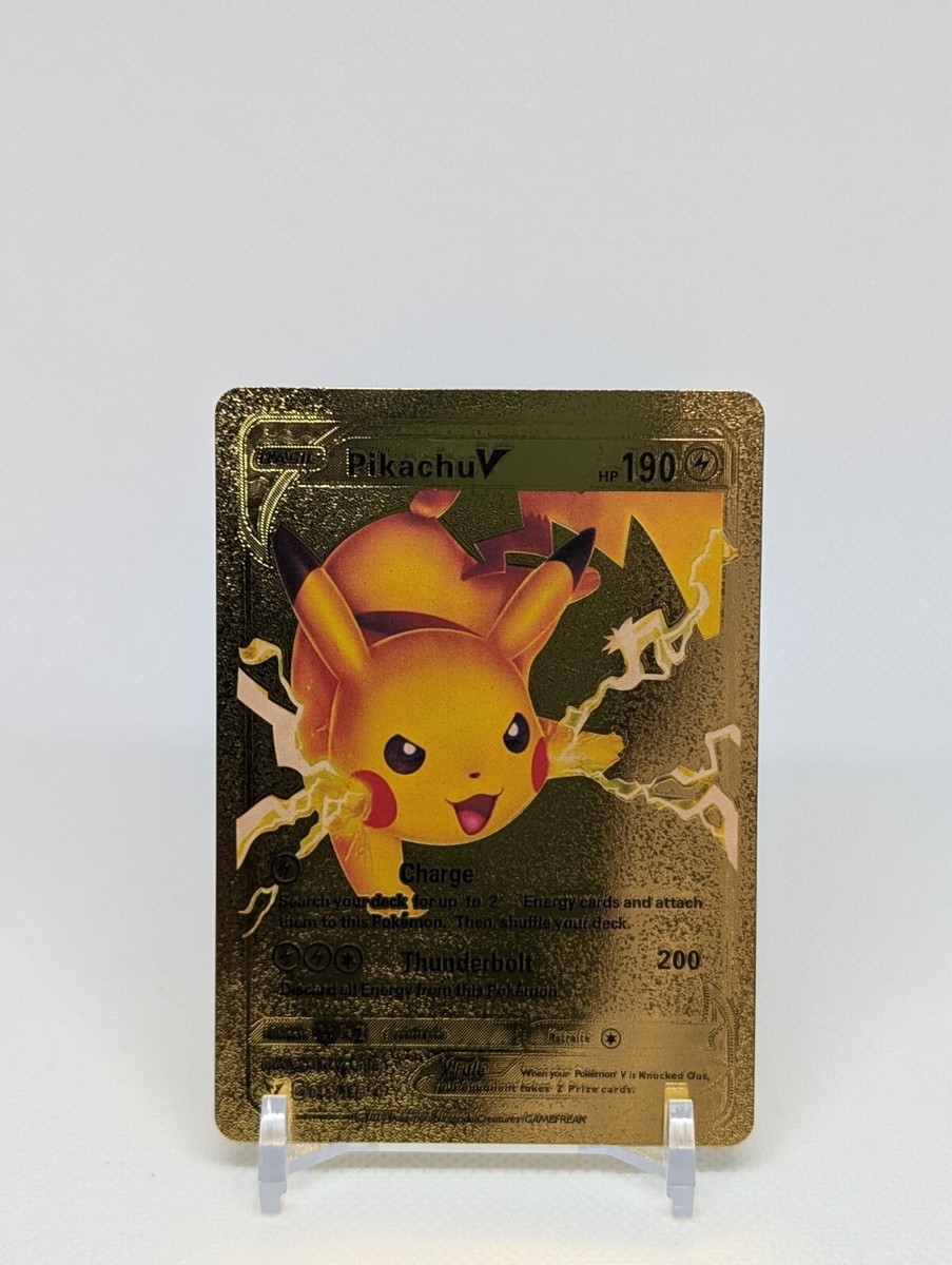 Pokemon🔥PIKACHU V 043/185🔥GOLD FOIL🔥Vivid Voltage🔥Gift
