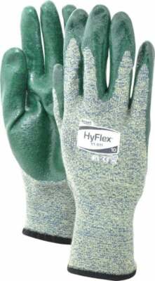 Ansell Size XL (10), ANSI Cut Lvl 4, Abrasion Lvl 3, Nitrile Coated Cut Resis...