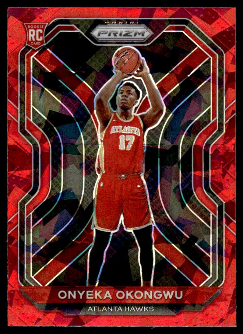 2020-21 Panini Prizm Red Ice Onyeka Okongwu Rookie Atlanta Hawks #260