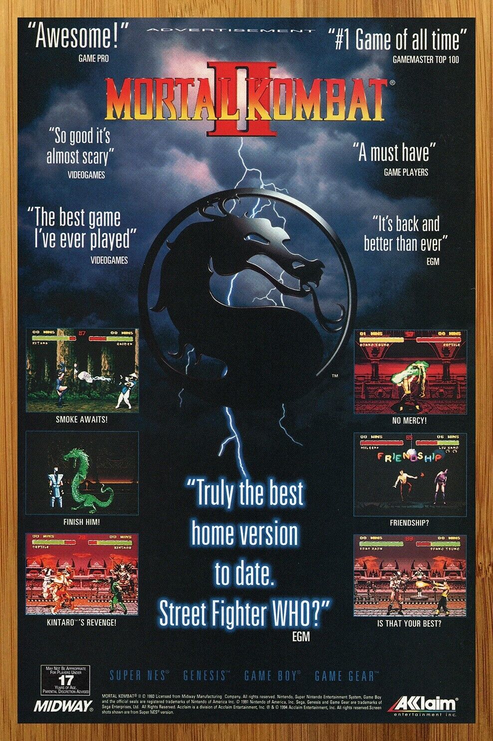 Mortal Kombat 2 Kombatants | Poster