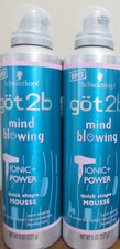Lot of 2 Schwarzkopf Got 2B Mind Blowing Mousse 8 oz