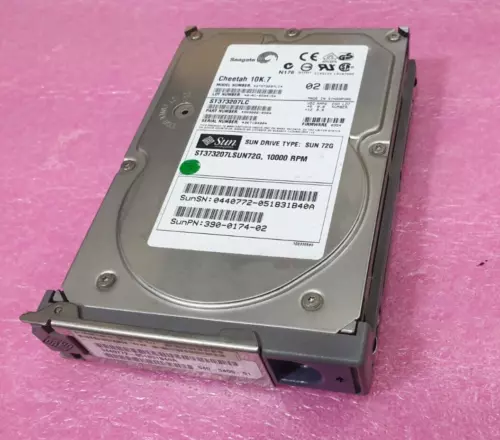 Sun 390-0174 73GB Scsi SIC 80pin 10K RPM 540-5455 ST373207LC - S3603