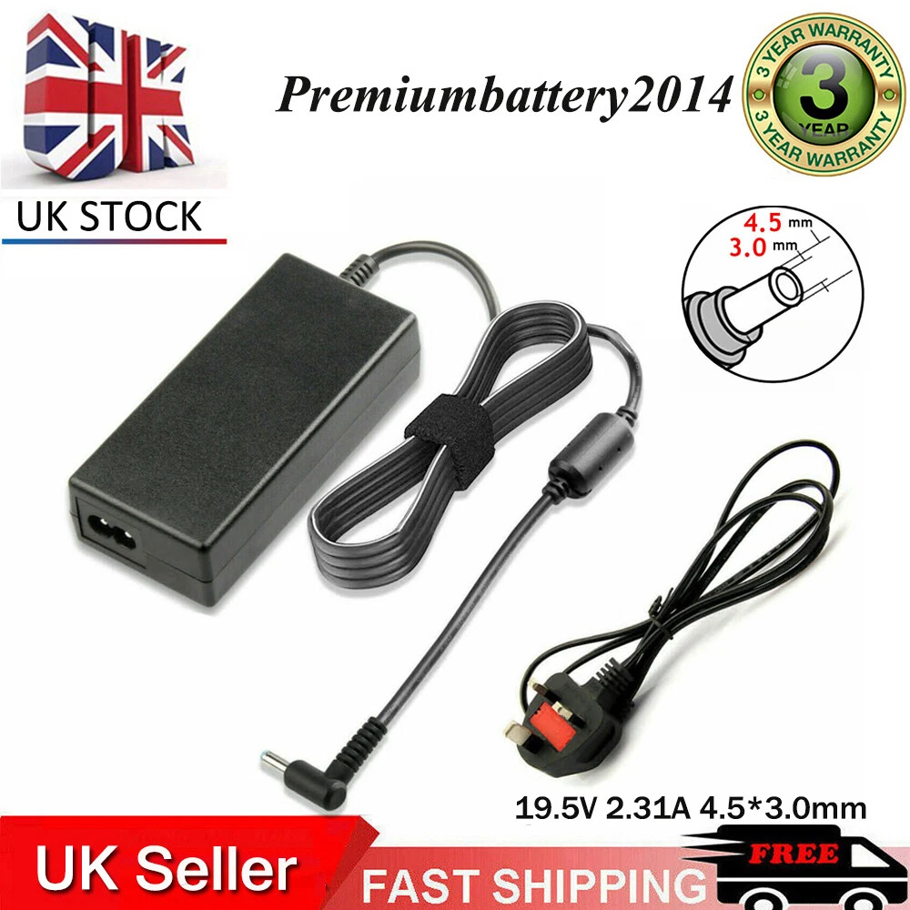 Chargeur adaptable PC portable HP 19.5V 3.33A 4.5*3mm - PC