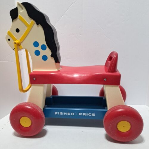 Vintage 1976 Fisher Price Riding Horse Toddler Ride On Plastic Toy Pony - Picture 2 of 11