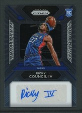 2023-24 RICKY COUNCIL IV AUTO PANINI PRIZM SENSATIONAL SIGNATURES RC AUTOGRAPHS