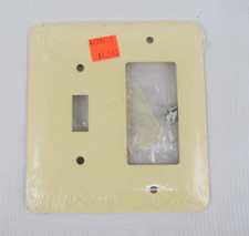 Mulberry Metal 3/205 Ivory White 2 Gang Painted Metal Switch Cover Wallplate