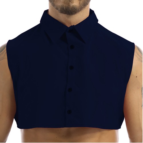 Para hombres Cuello Falso Músculo Informal Camiseta Cuello Falso Media Camisas Camiseta Prendas para el torso Elegante - Imagen 15 de 33