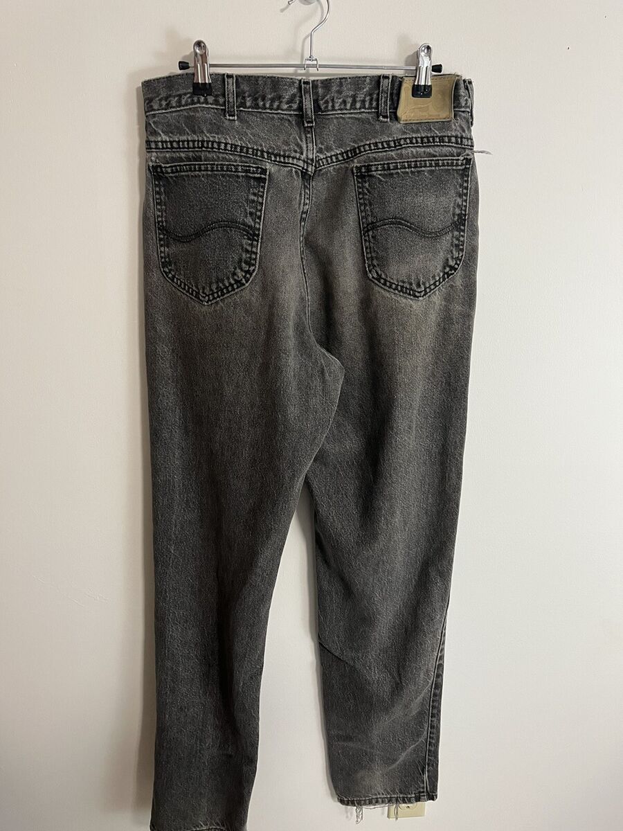 Vintage Lee Straight Leg Jeans Black Tag 33X36 Measures Vintage Lee Straight Leg Jeans Black Tag 33X36 Measures