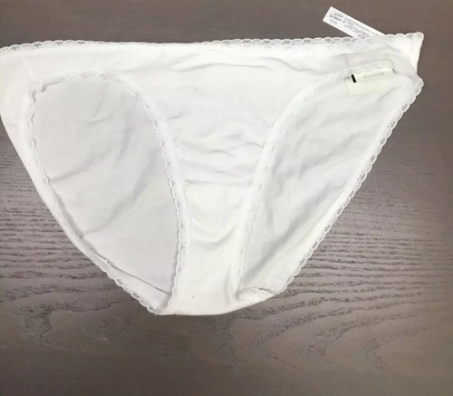 JENNI Women’s Lace Trim Bikini Underwear Bright White X Large - Picture 3 of 5