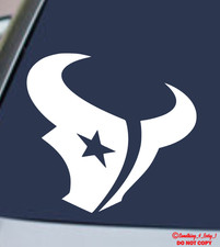 HOUSTON TEXANS VINYL DECAL STICKER CAR REAR WINDOW BUMPER FOOTBALL NFL TEAM LOGO
