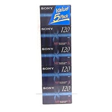 Sony P6-120PM 120 Minute, 8mm Video Cassette Pack of 5 Factory Sealed NEW