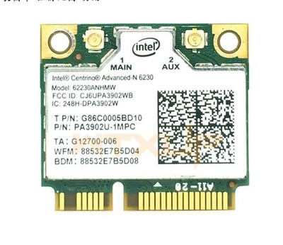 Intel Centrino Advanced-N 6230 62230ANHMW Half Mini PCIe WiFi Card Dual Band