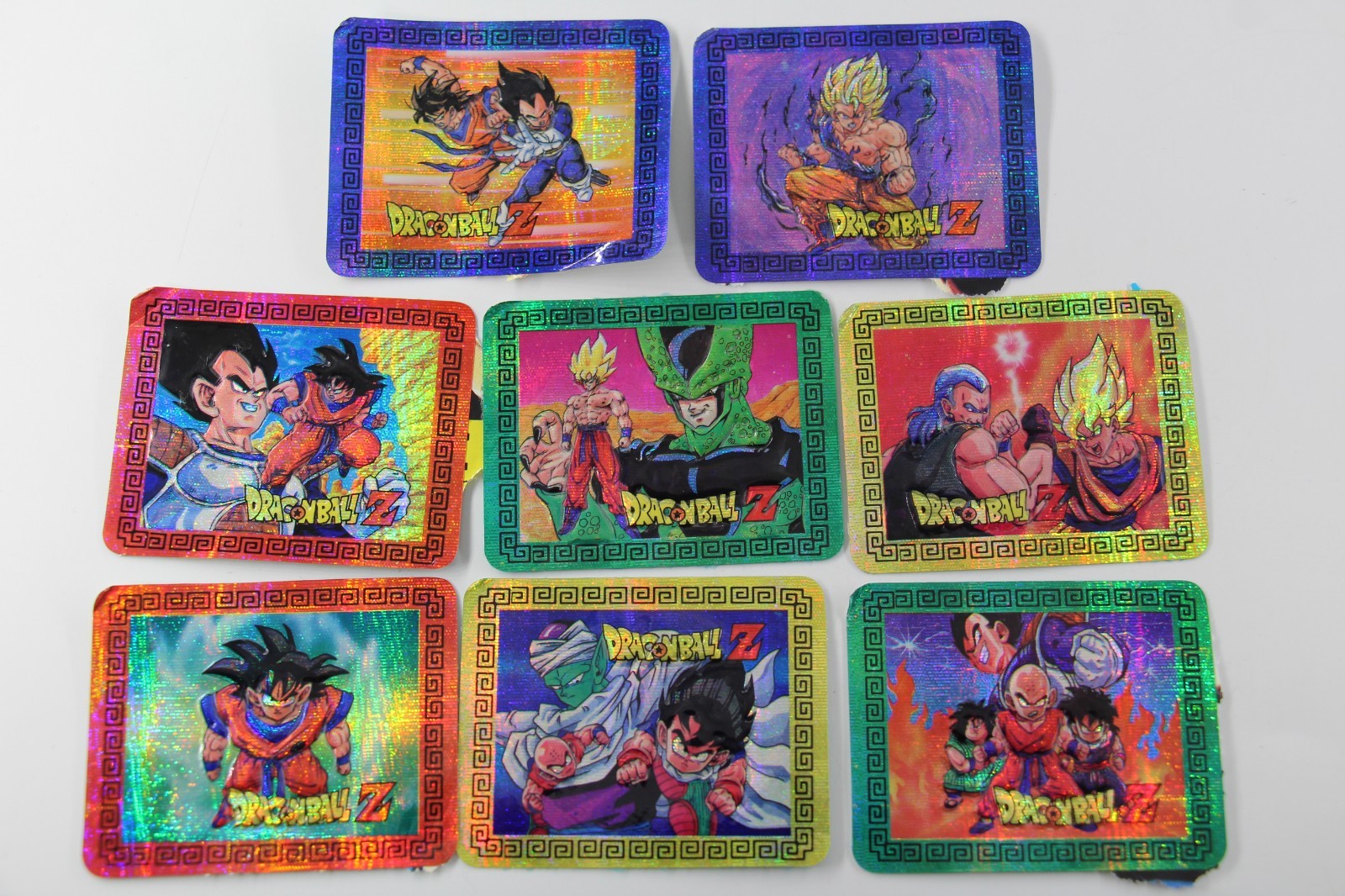 LOTE 8 PEGATINAS DRAGON BALL 6X4cm VER FOTOS