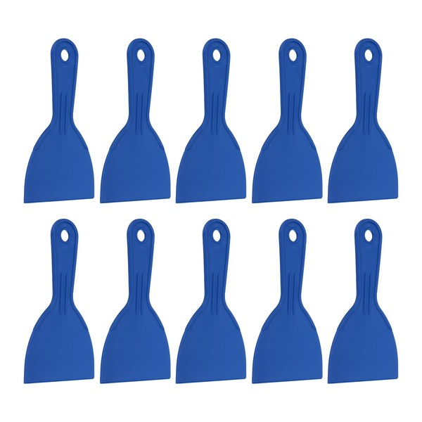 "10 StüCk Spachtel 4\\\" Breite Flexibel FüR Putty Knife Kunststoff Spachtel Blau"-image