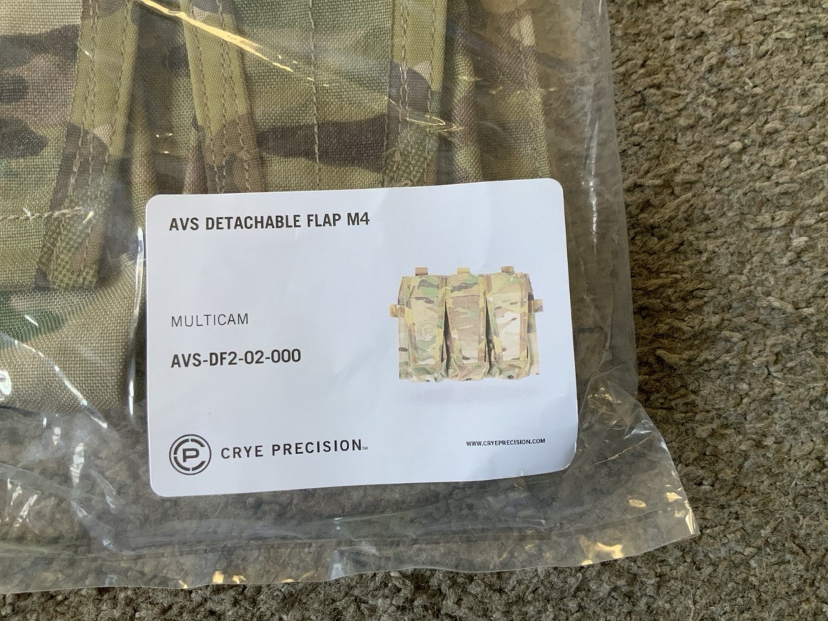 CRYE PRECISION DETACHABLE M4 TRIPLE MAG POUCH FRONT FLAP AVS/JPC