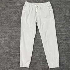 Marine Layer Pants Mens Large Gray Saturday Slim Fit Jogger Chino Elastic Waist