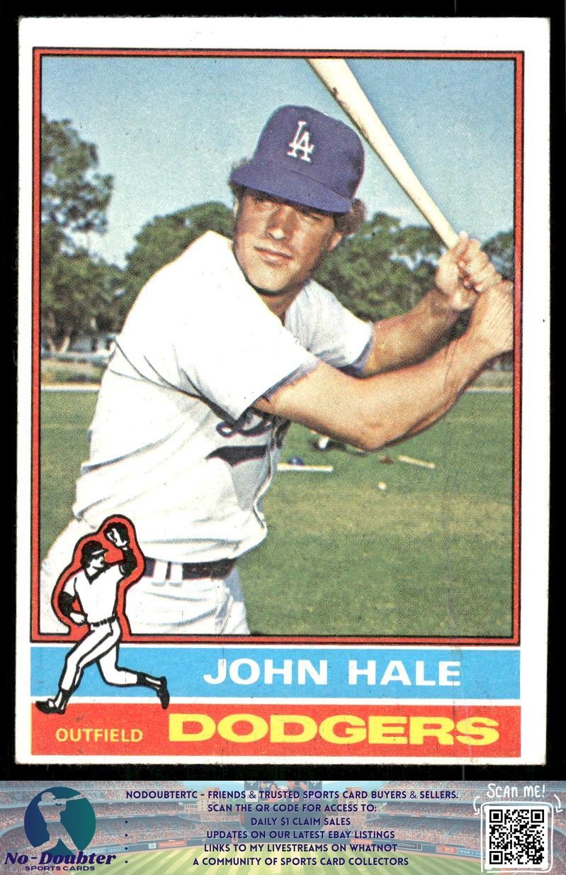 1976 Topps #228 John Hale Rookie Rookie Los Angeles Dodgers 76.T