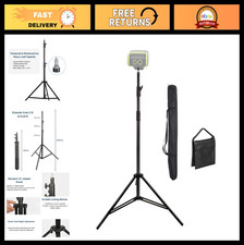 9.19 FT Heavy-Duty Aluminum Tripod with Weight Bag  Carrying Bag for Photograph