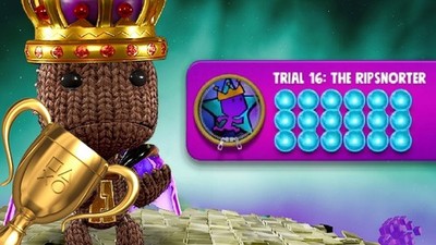 Sackboy Big Adventure RIPSNORTER PSN TROPHY HELP - Knitted Knight Trial Gold WW