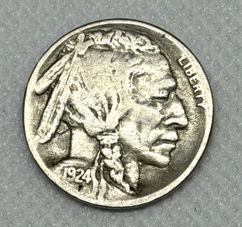 1924-S Buffalo Nickel- Semi Key Better Date
