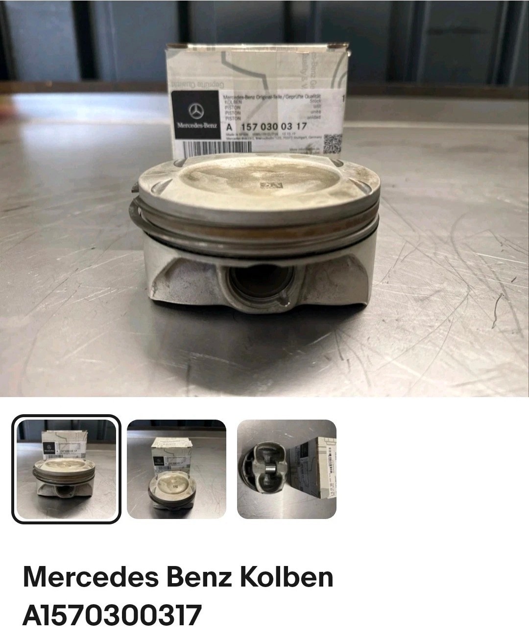 8PCS OEM/NEW A1570300317 MBenz AMG Engine Piston w/Rings 5.5 V8 M157 OVERSIZE