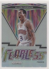 2020-21 Panini Prizm Fearless Silver Prizm Allen Iverson #20 HOF s3g