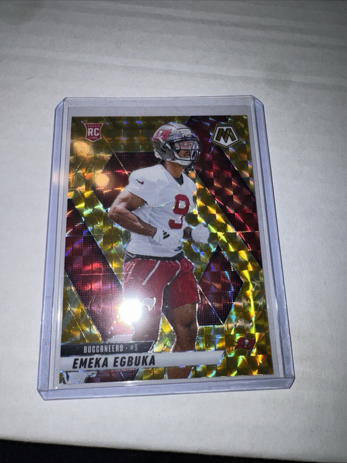 2025 Panini Mosaic Emeka Egbuka #376 RC Reactive Yellow Buccaneers